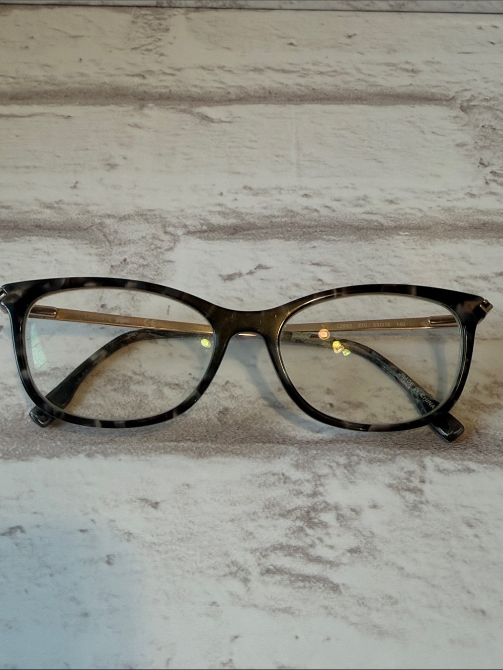 LACOSTE Cat Eye Frame Glasses Havana (tortoiseshell) Pattern L2863 53 16 140